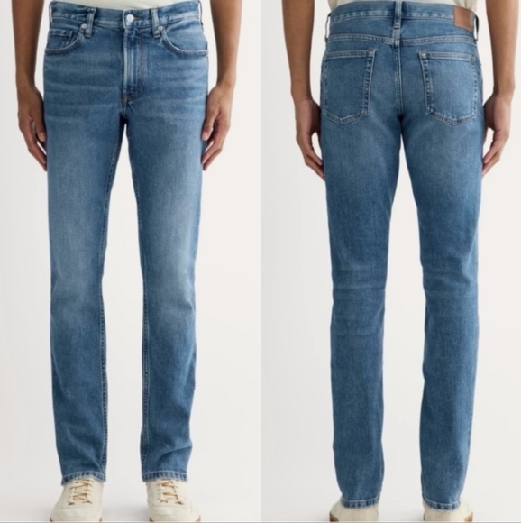 Everlane‎ Jeans Mens 29x30 Organic Cotton Slim Fit Jeans  Thrift Blue NWT - Picture 1 of 8